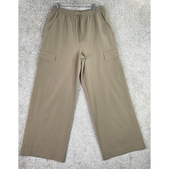 ATHLETA Venice Cargo Wide Leg Pant Medium Beige High Rise Pull On - Picture 2 of 8